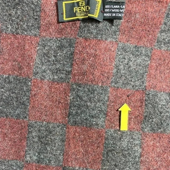 Vintage Fendi Wool Scarf 12x56 - Picture 3 of 3